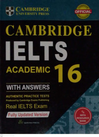 Cambridge IELTS 16 :Academic with Answers