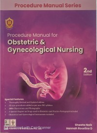 Image of Procedure Manual for Obstetric & Gynecological Nursing