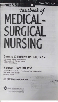 Text Book of Medical Surgical Nursing: Volume-3