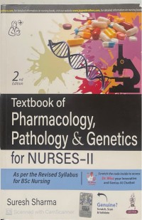 Image of Textbook of Pharmacology, Pathology & Genetics for Nurses-II